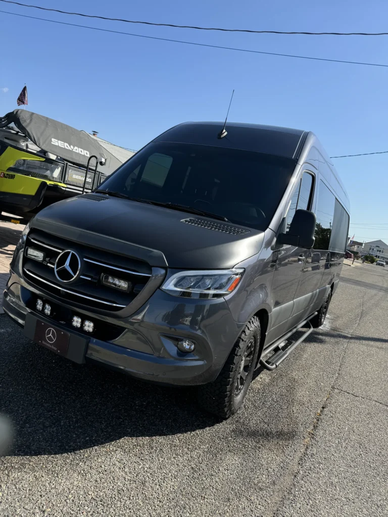 The fully equipped Full Steam Detail Sprinter van